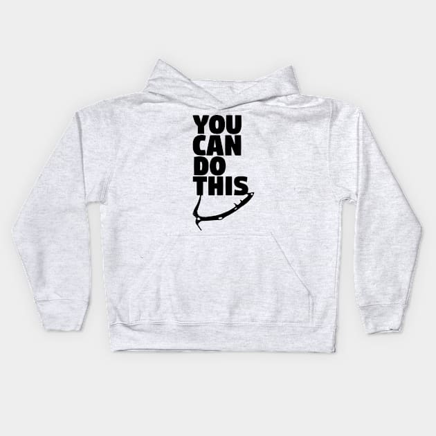 You Can Do This Kids Hoodie by ChrisPierreArt